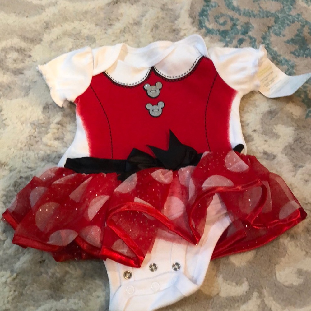 Disney onesies with ruffled skirt